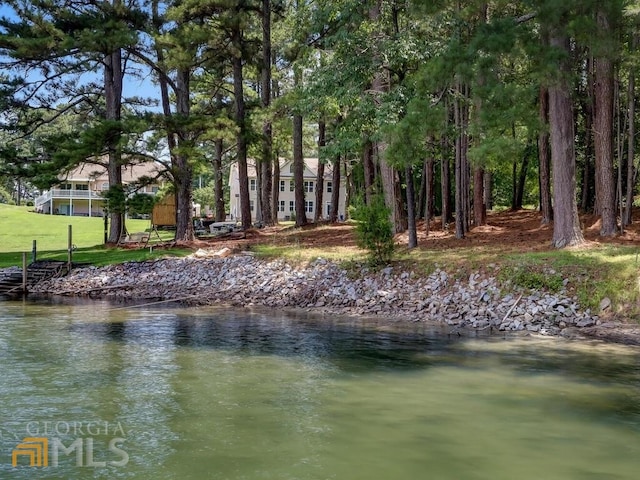 view of water feature