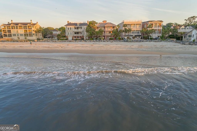 water view with a beach view
