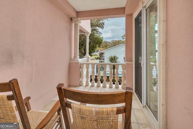 view of balcony
