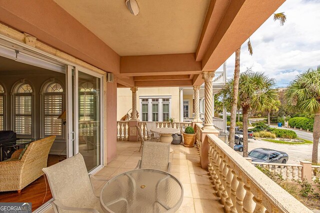 view of balcony