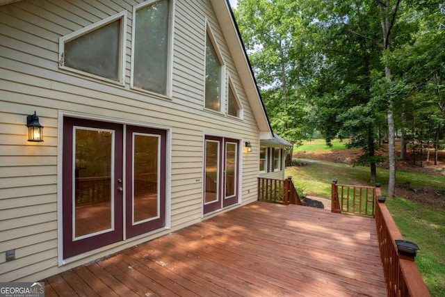 view of wooden terrace