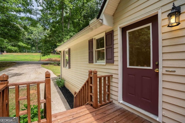 view of property entrance