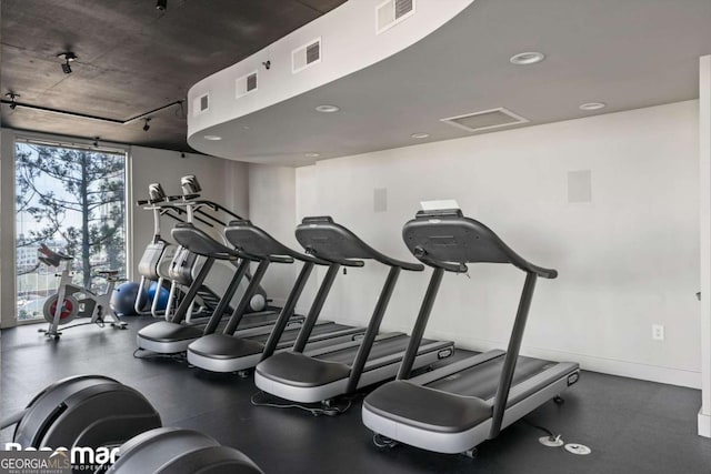 view of workout area