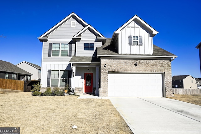 view of front of house featuring a garage