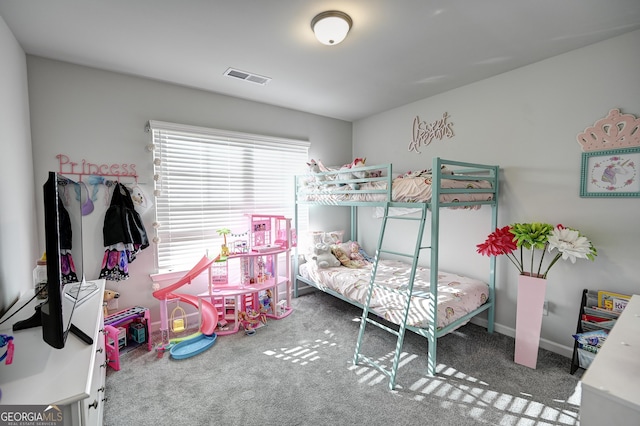 bedroom with carpet floors