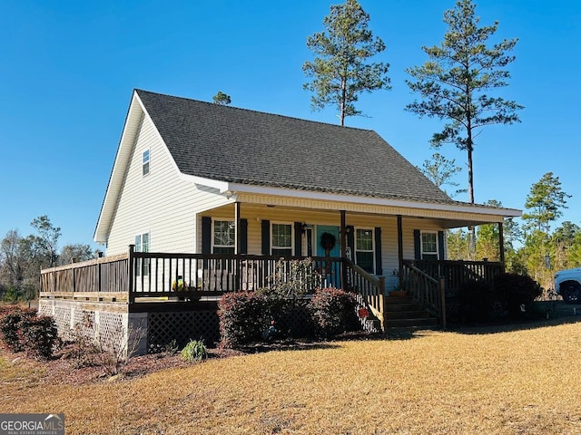 view of front facade with a porch