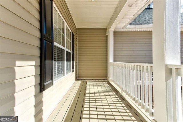 view of balcony