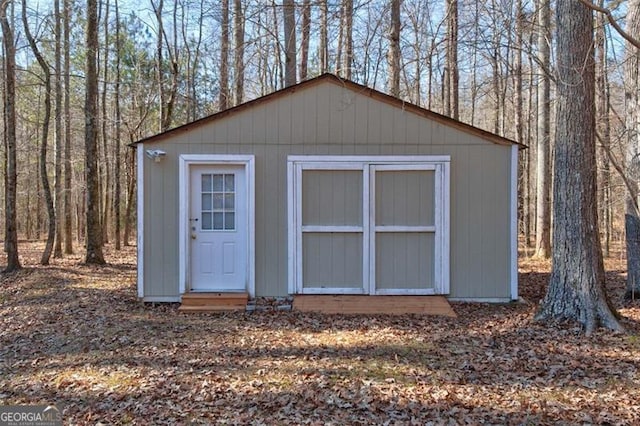 view of outbuilding