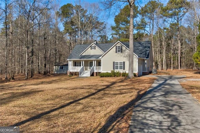 view of front of house featuring a porch