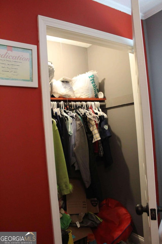 view of closet