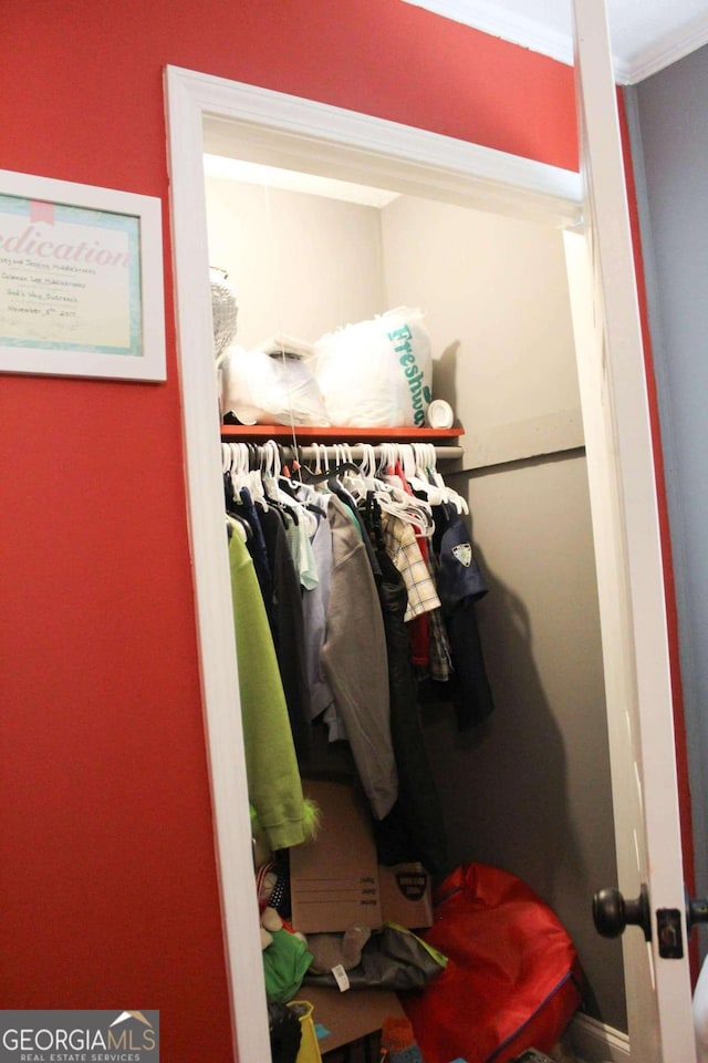 view of closet