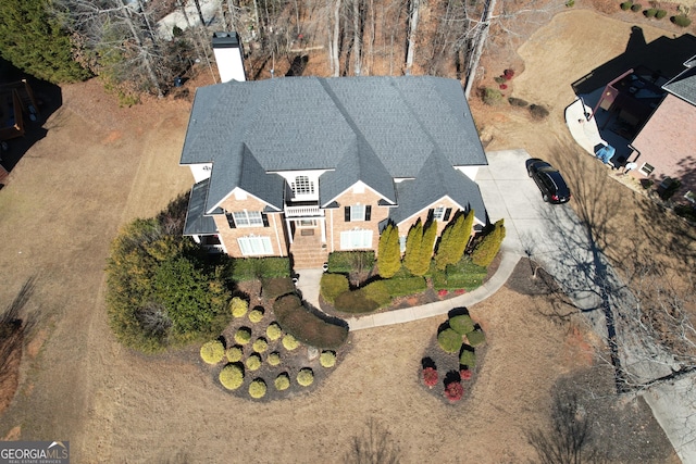 birds eye view of property