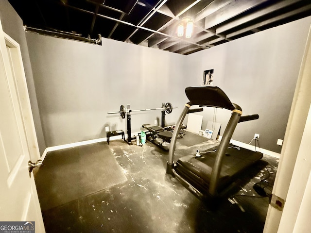 view of workout room