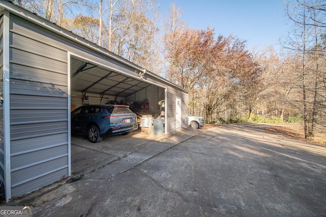 view of car parking