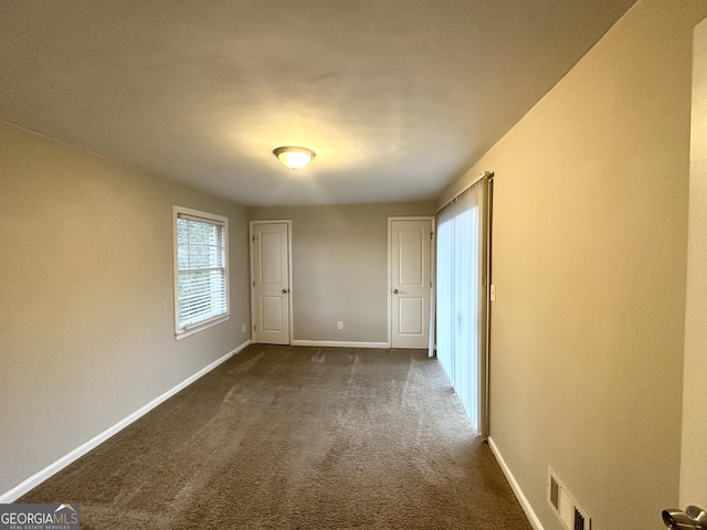 view of carpeted empty room