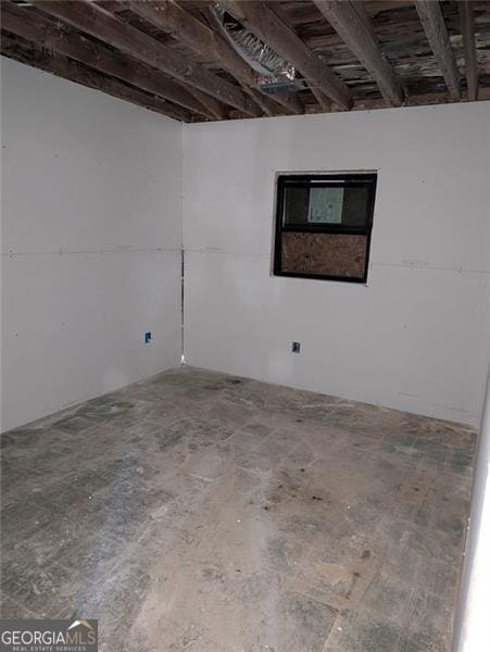 view of basement