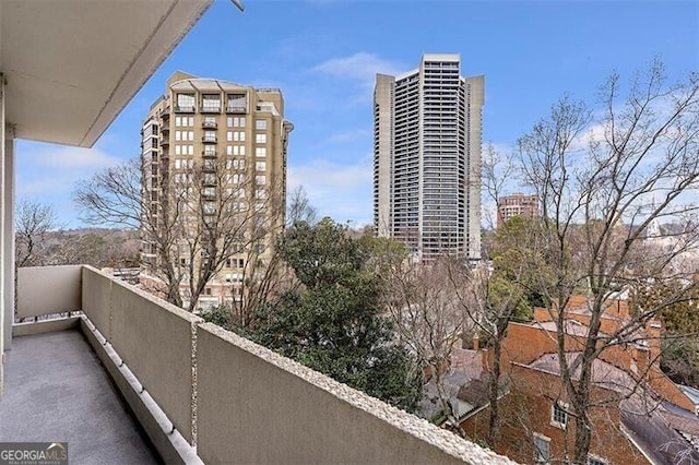 view of balcony