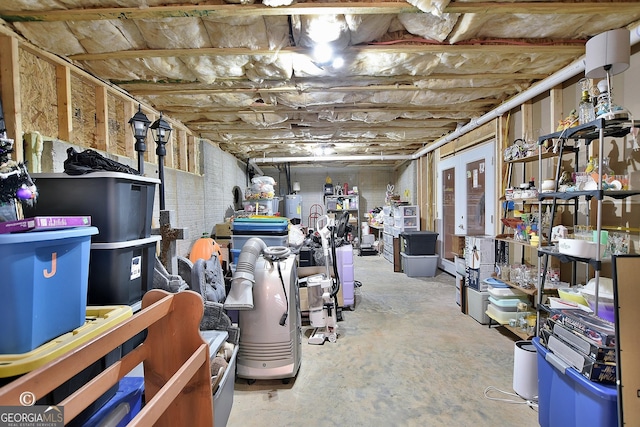 view of basement