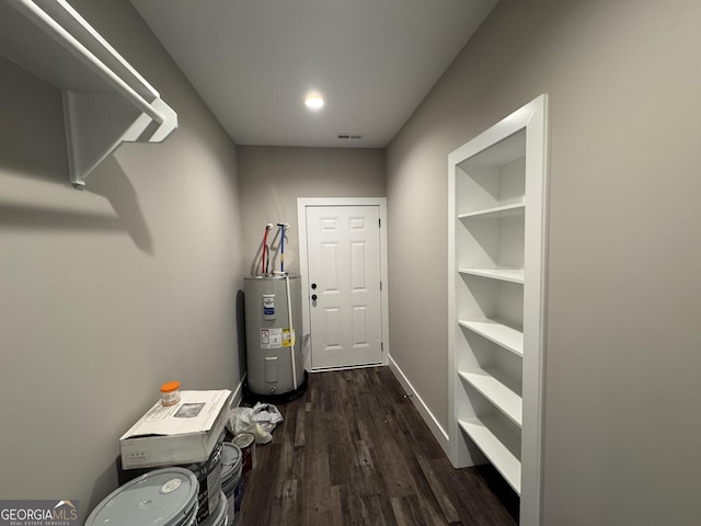 interior space with electric water heater