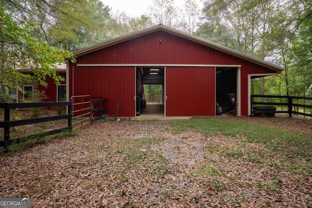 view of outbuilding