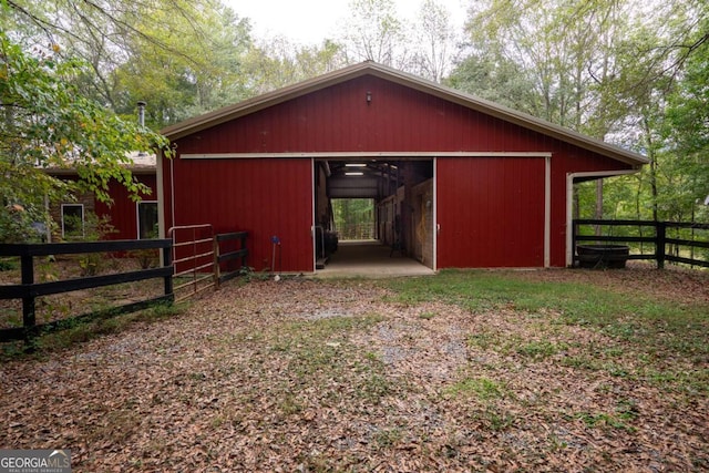 view of outdoor structure