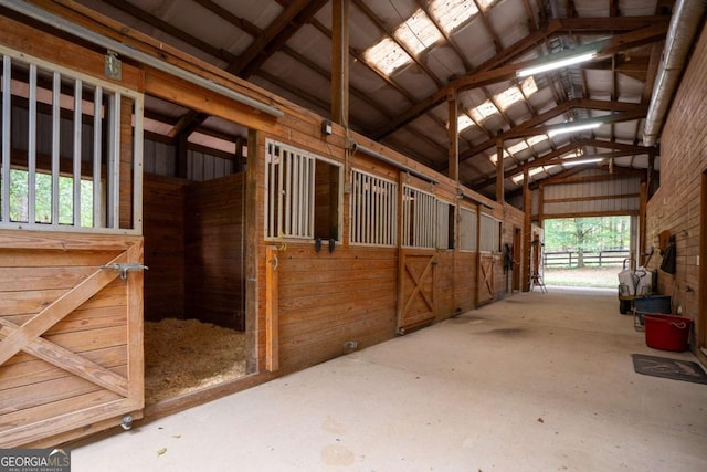 view of horse barn