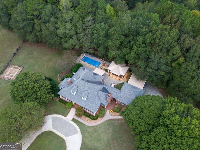 birds eye view of property