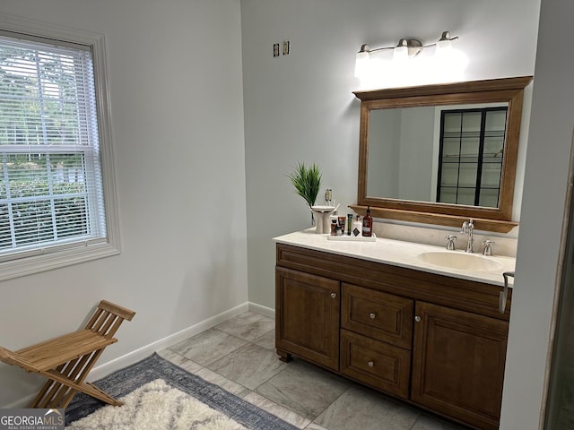 bathroom featuring vanity