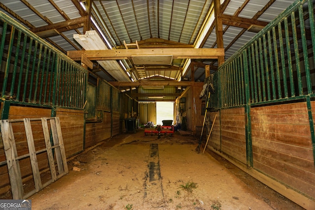 view of horse barn