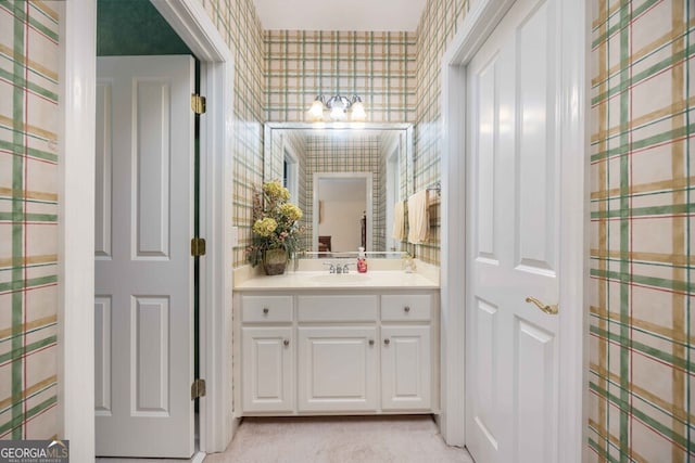 bathroom with vanity