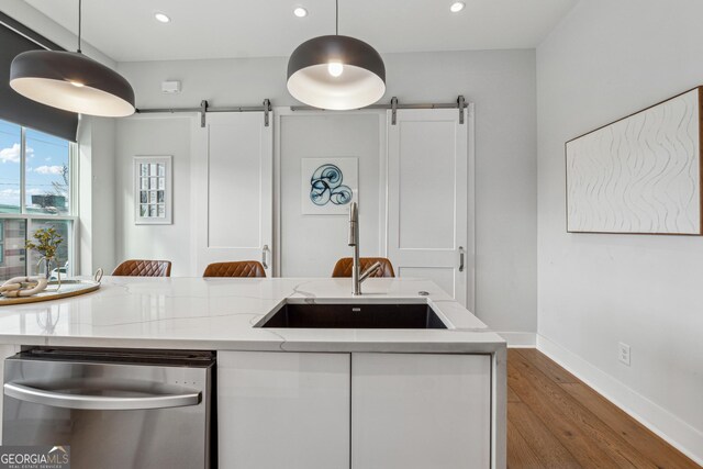 dining room with light wood-type flooring