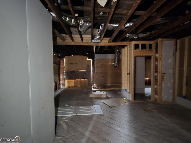 view of basement