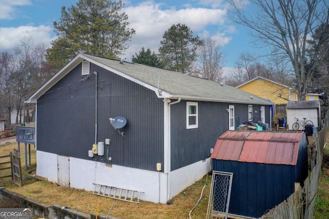 view of side of property