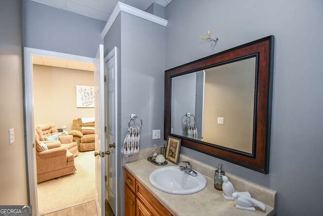 bathroom with vanity