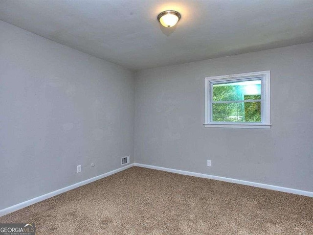 view of carpeted empty room