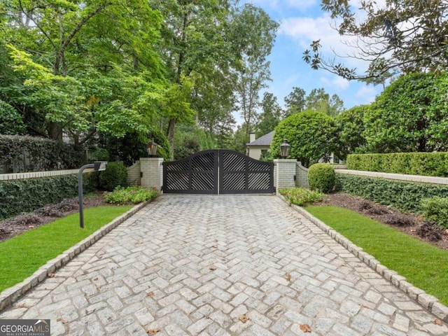3612 Castlegate Dr NW, Atlanta, GA 30327 - view of gate featuring a fenced front yard