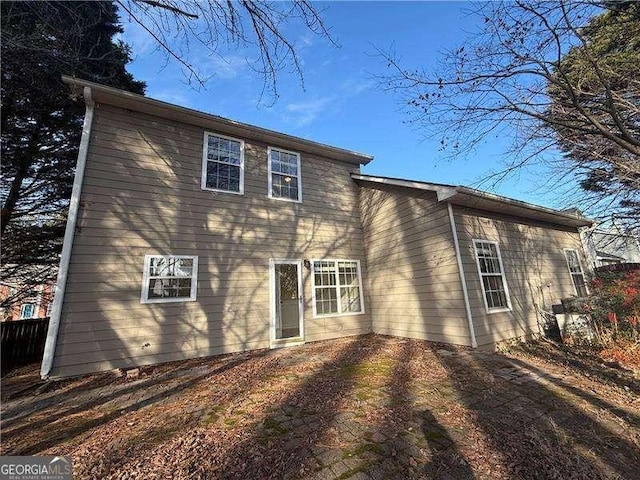 view of back of property