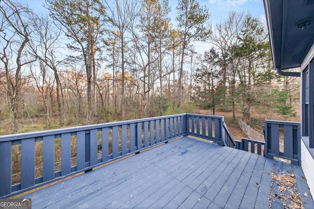 view of wooden terrace