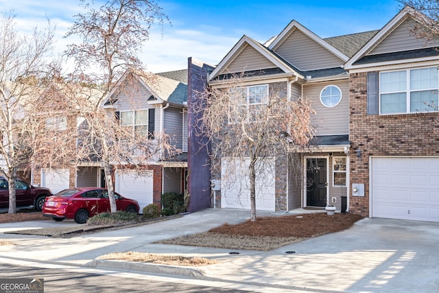 view of front of house featuring a garage