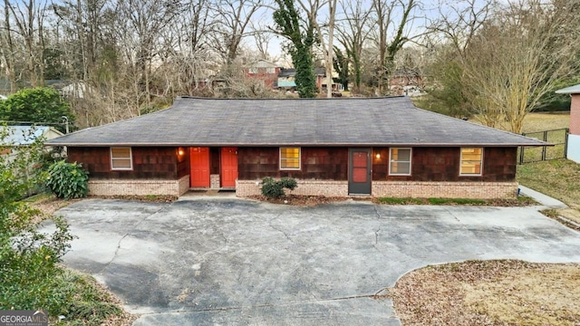 view of ranch-style home