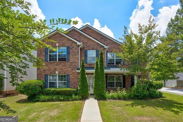 view of front of house featuring a front yard