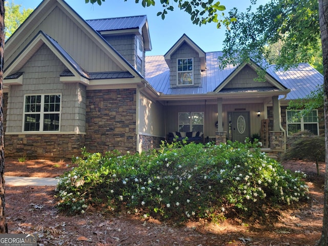 craftsman house with a porch