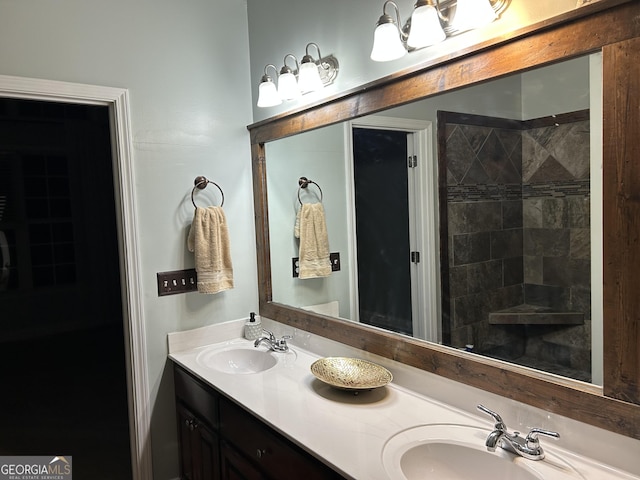 bathroom with vanity