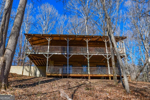 view of rear view of property