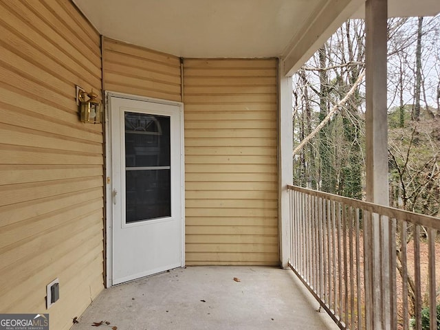 view of balcony