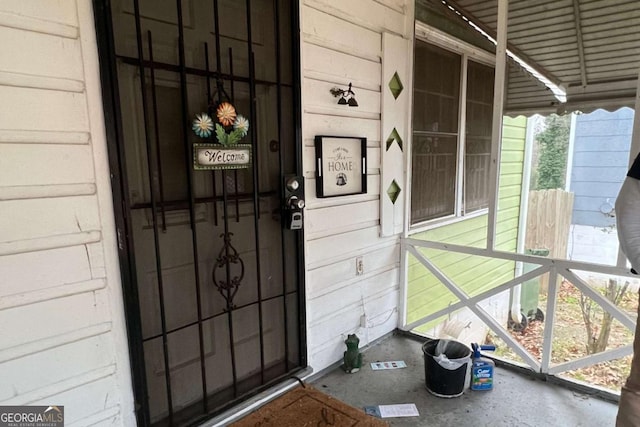 view of entrance to property