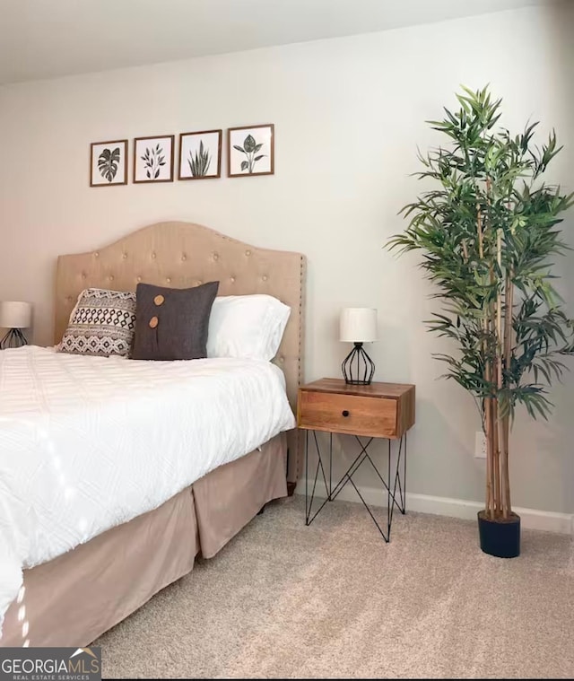 bedroom featuring carpet floors