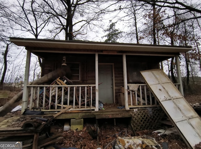 view of rear view of house