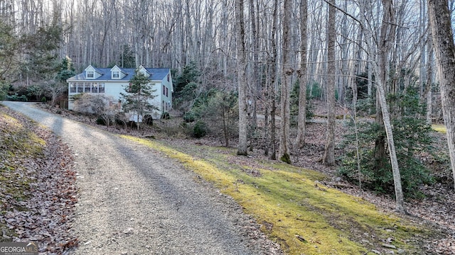 view of road