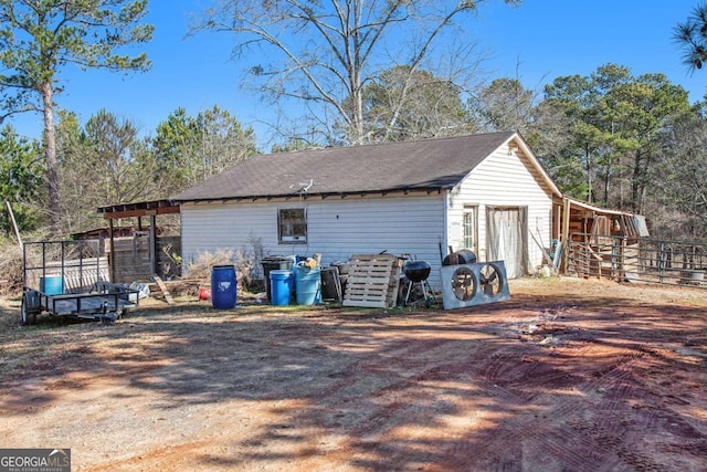 view of side of property